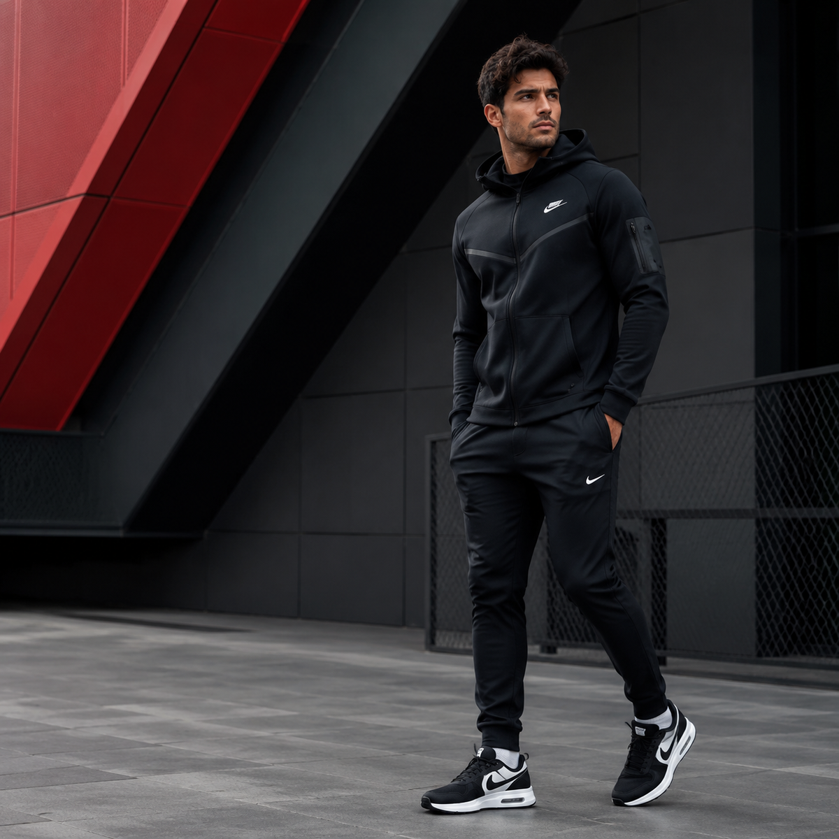 TOMMY HILFIGER FELPA SENZA ZIP UOMO NERO