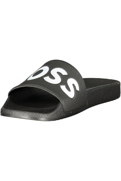 BOSS CALZATURA CIABATTA UOMO NERO