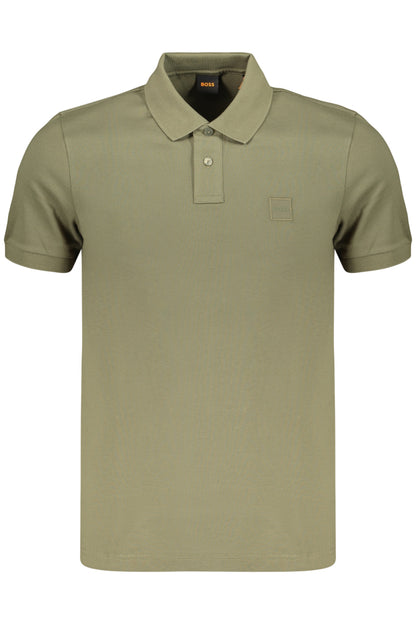 BOSS POLO MANICHE CORTE UOMO VERDE