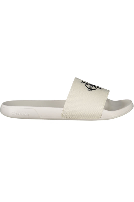 CALVIN KLEIN CALZATURA CIABATTA DONNA BIANCO