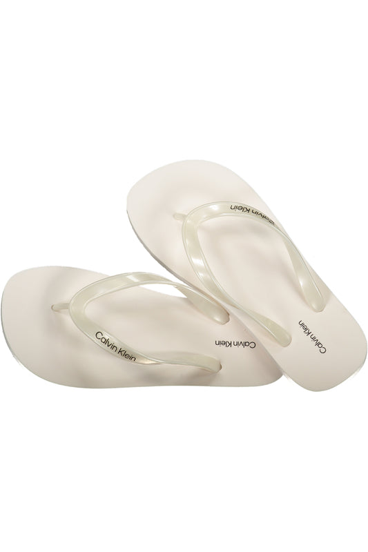 CALVIN KLEIN CALZATURA CIABATTA DONNA BIANCO
