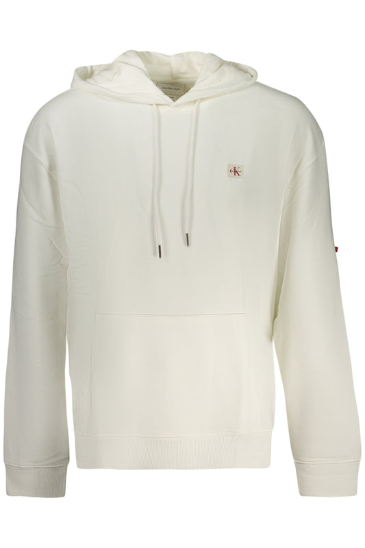 CALVIN KLEIN FELPA SENZA ZIP UOMO BIANCO