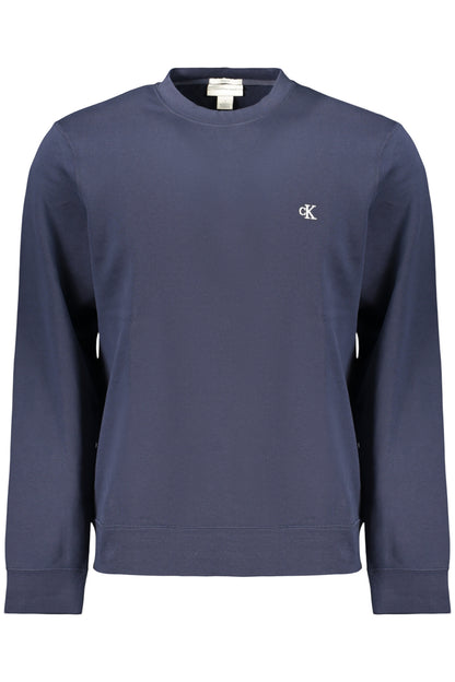 CALVIN KLEIN FELPA SENZA ZIP UOMO BLU