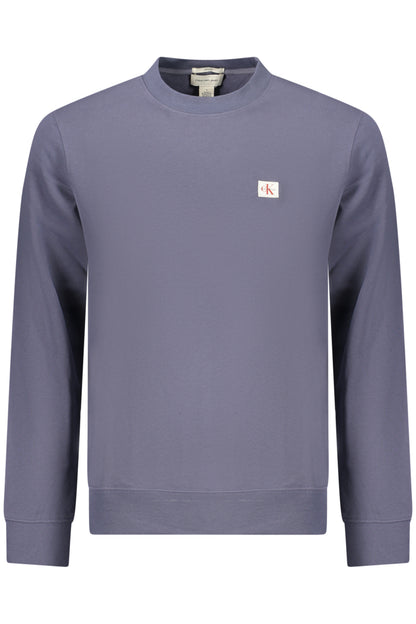 CALVIN KLEIN FELPA SENZA ZIP UOMO BLU