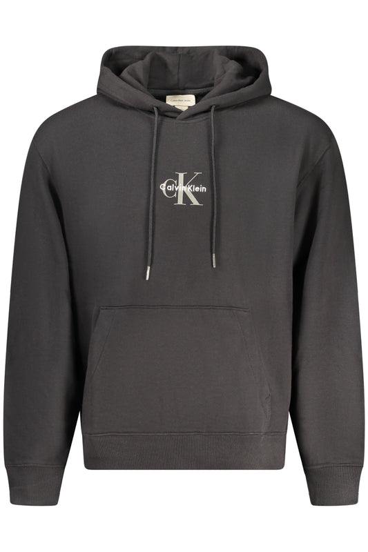 CALVIN KLEIN FELPA SENZA ZIP UOMO NERO