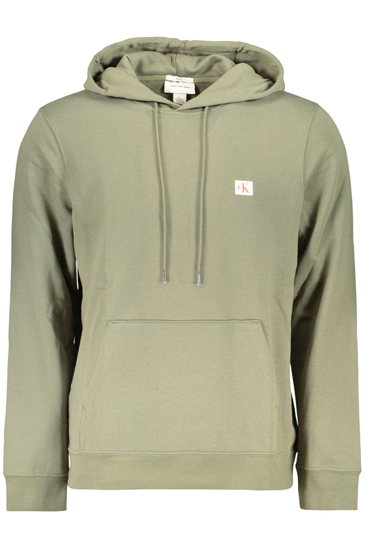 CALVIN KLEIN FELPA SENZA ZIP UOMO VERDE