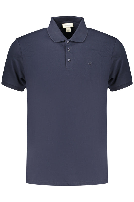 CALVIN KLEIN POLO MANICHE CORTE UOMO BLU