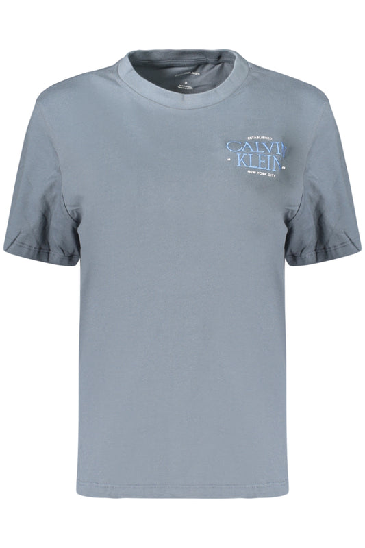CALVIN KLEIN T-SHIRT MANICHE CORTE DONNA GRIGIO