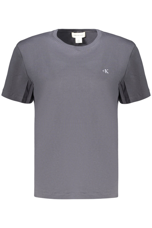 CALVIN KLEIN T-SHIRT MANICHE CORTE DONNA GRIGIO