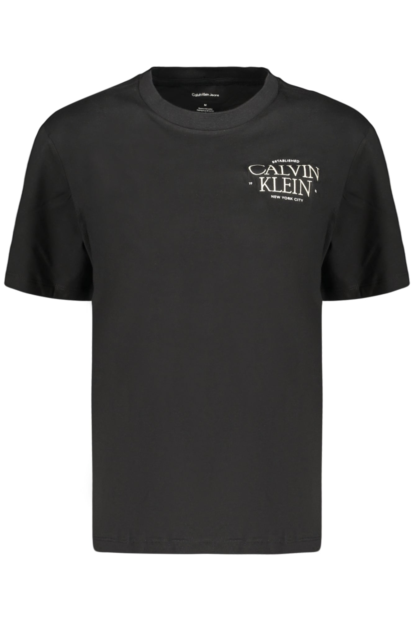 CALVIN KLEIN T-SHIRT MANICHE CORTE DONNA NERO
