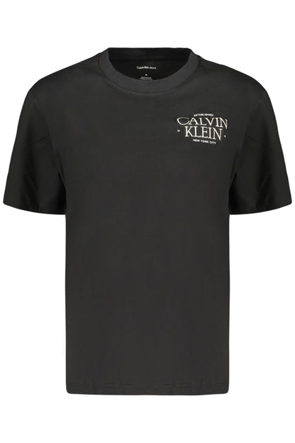 CALVIN KLEIN T-SHIRT MANICHE CORTE DONNA NERO