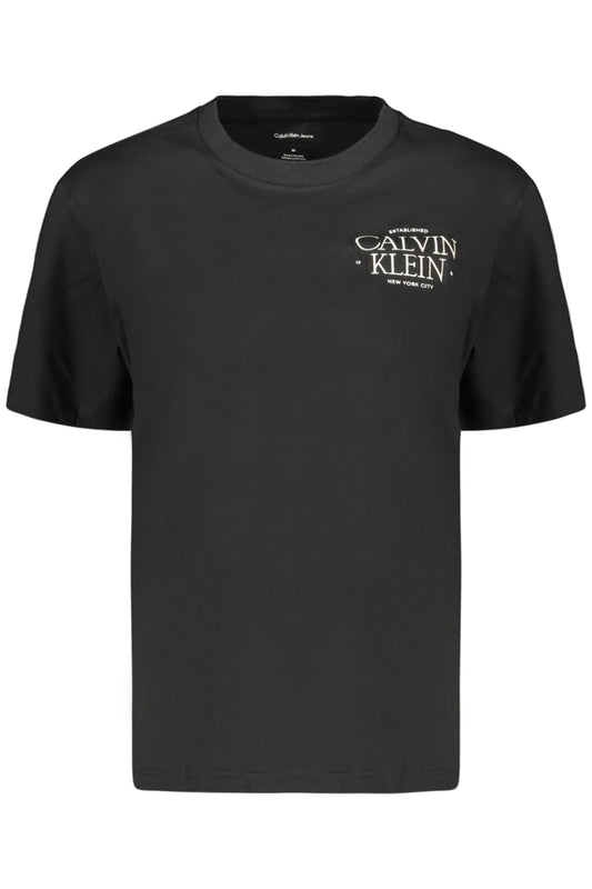 CALVIN KLEIN T-SHIRT MANICHE CORTE DONNA NERO