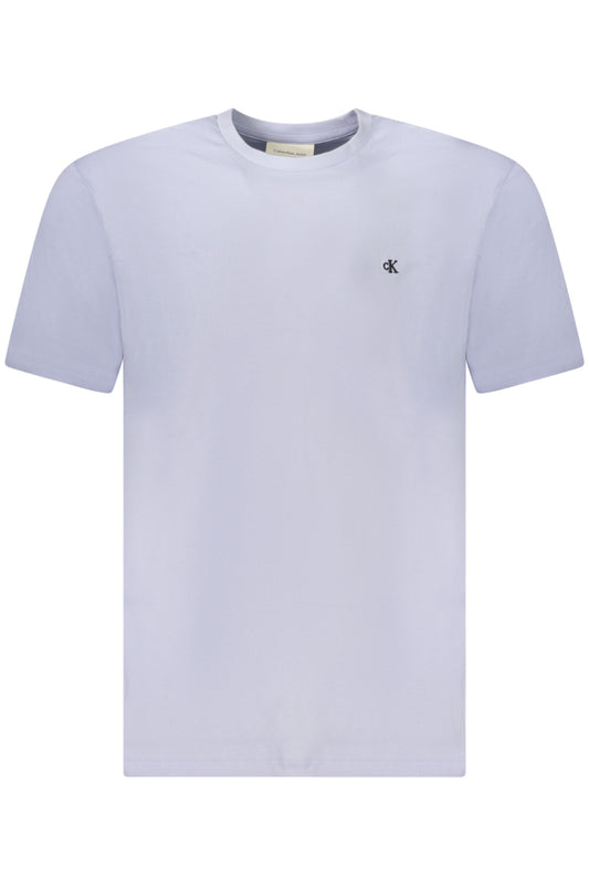 CALVIN KLEIN T-SHIRT MANICHE CORTE UOMO AZZURRO