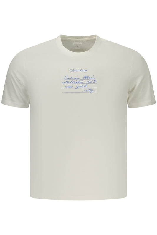 CALVIN KLEIN T-SHIRT MANICHE CORTE UOMO BIANCO