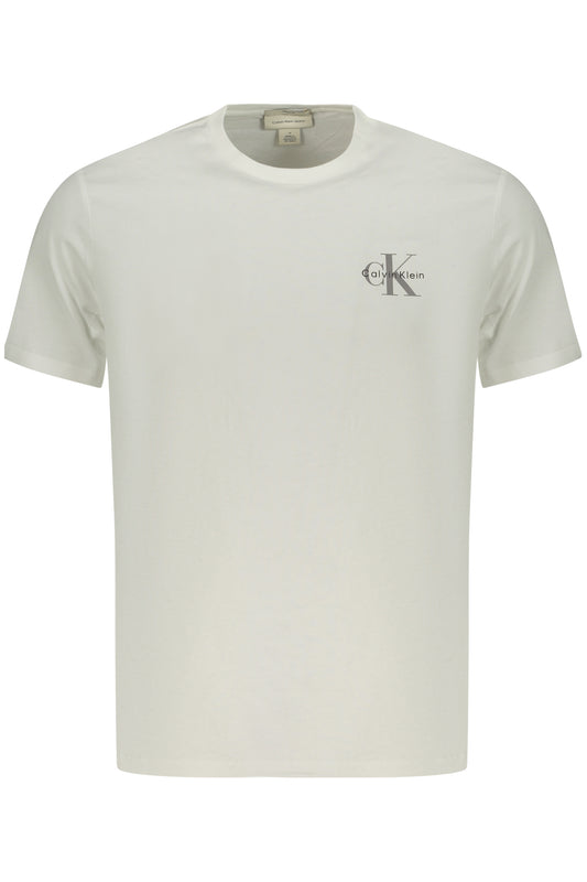 CALVIN KLEIN T-SHIRT MANICHE CORTE UOMO BIANCO