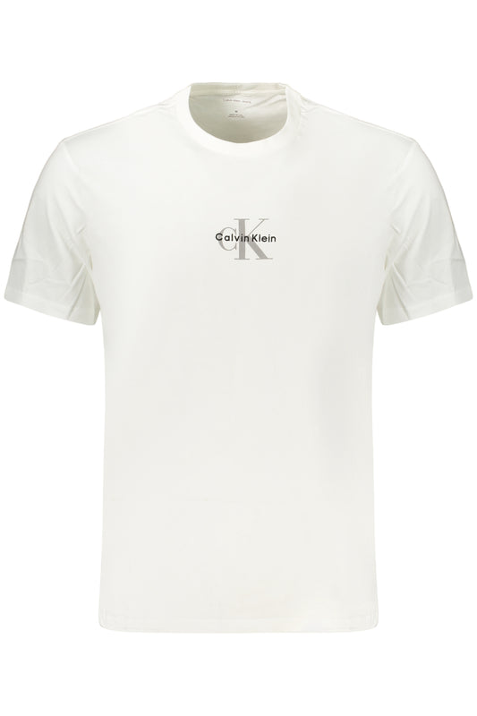 CALVIN KLEIN T-SHIRT MANICHE CORTE UOMO BIANCO