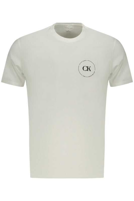CALVIN KLEIN T-SHIRT MANICHE CORTE UOMO BIANCO