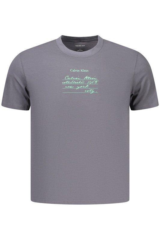 CALVIN KLEIN T-SHIRT MANICHE CORTE UOMO GRIGIO