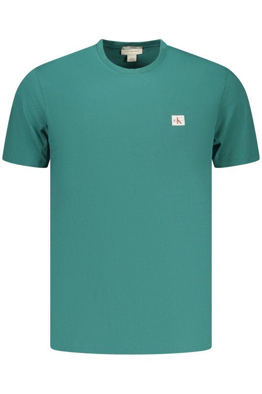 CALVIN KLEIN T-SHIRT MANICHE CORTE UOMO VERDE