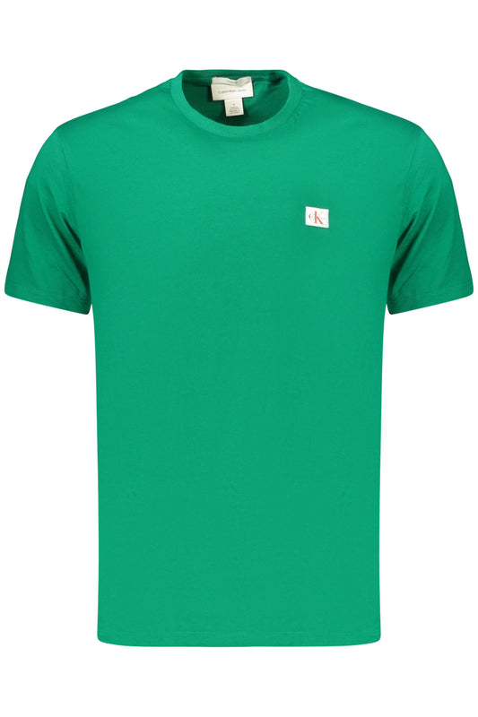 CALVIN KLEIN T-SHIRT MANICHE CORTE UOMO VERDE