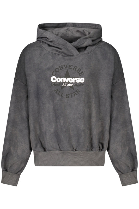 CONVERSE FELPA SENZA ZIP BAMBINA NERO
