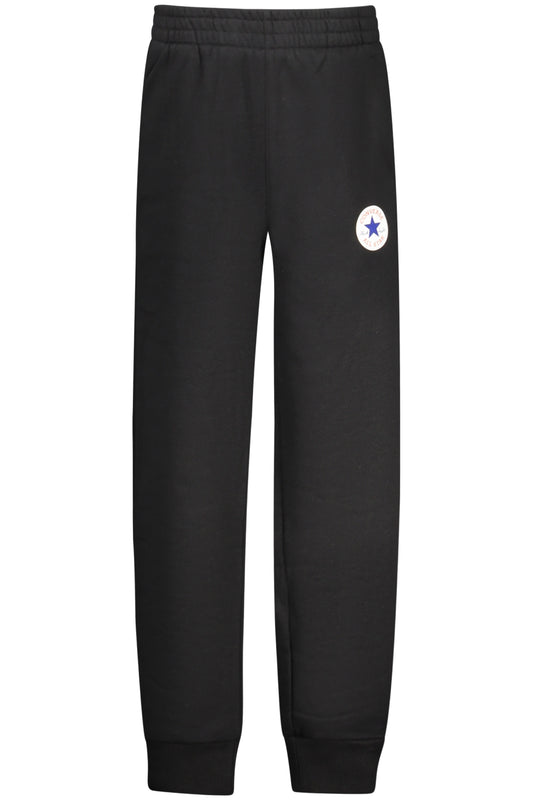 CONVERSE PANTALONE TUTA LUNGO BAMBINO NERO
