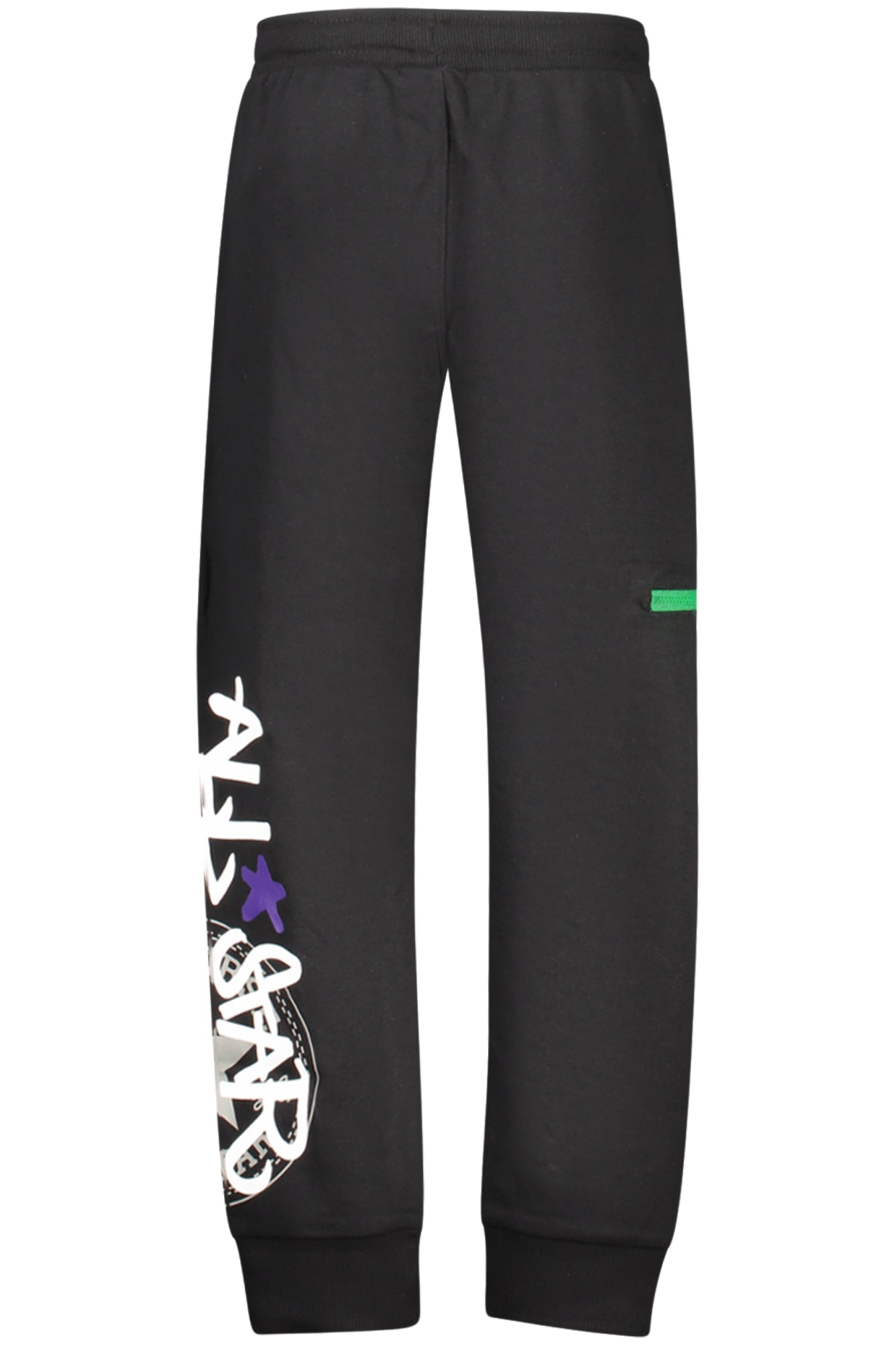 CONVERSE PANTALONE TUTA LUNGO BAMBINO NERO