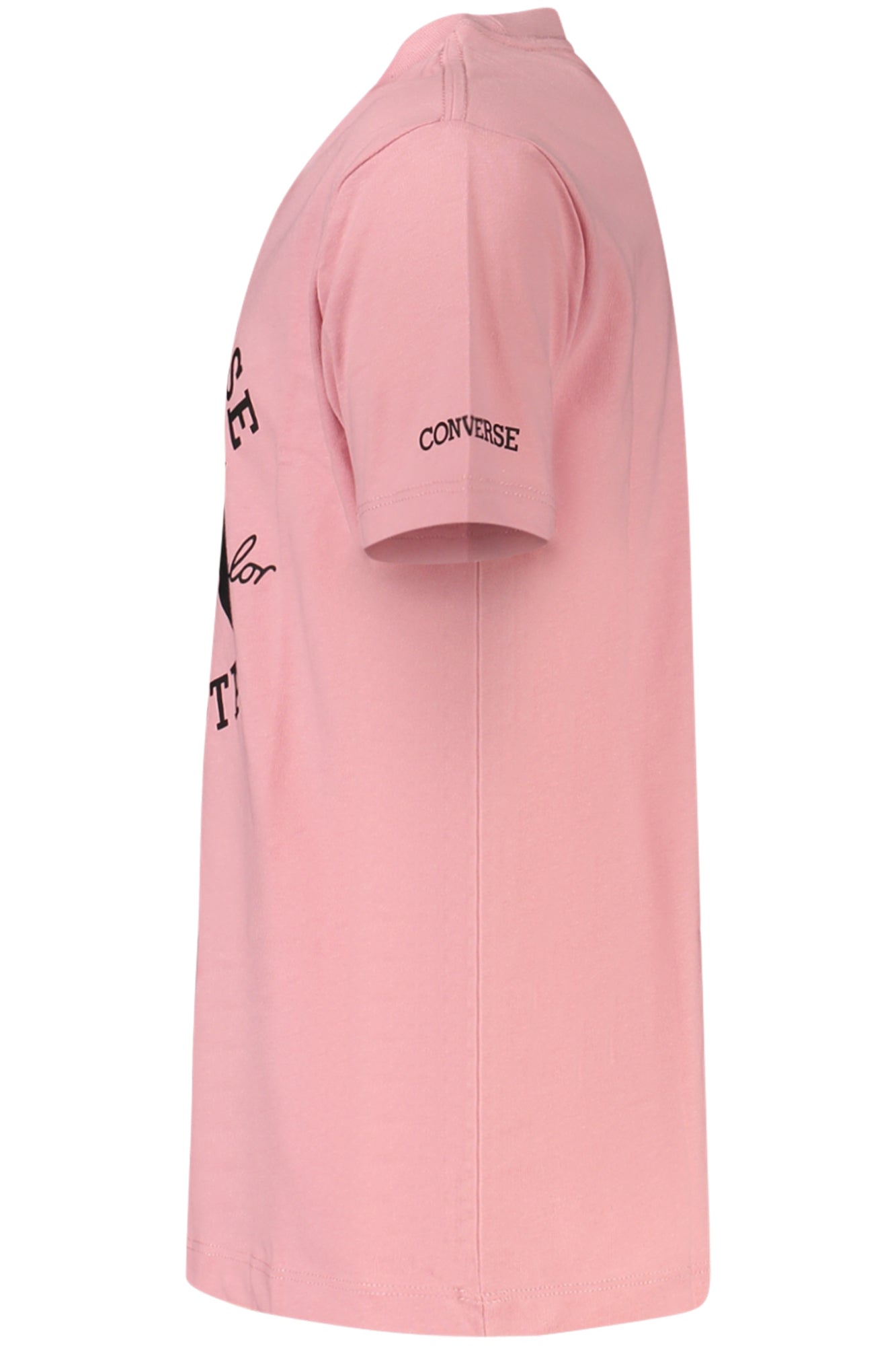 CONVERSE T-SHIRT MANICHE CORTE BAMBINA ROSA