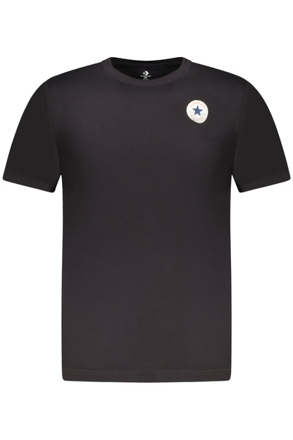 CONVERSE T-SHIRT MANICHE CORTE BAMBINO NERO