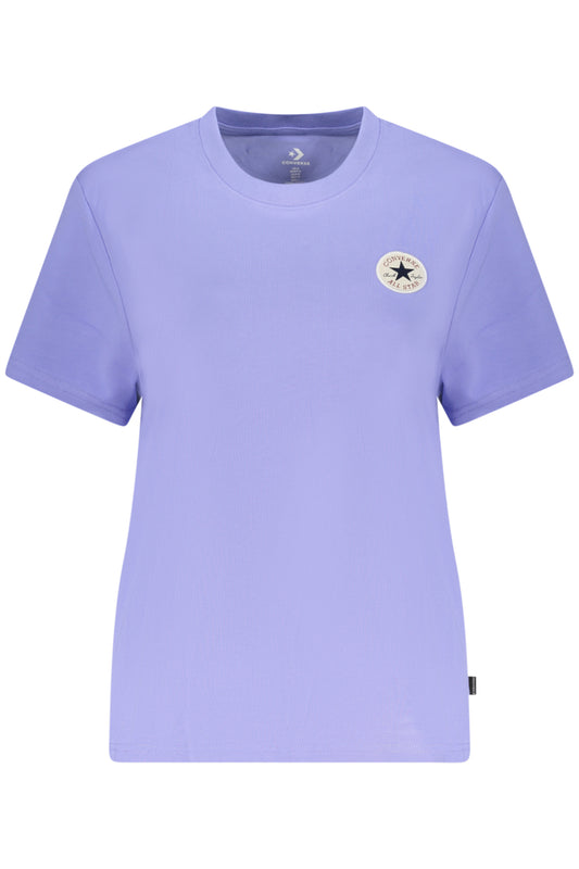CONVERSE T-SHIRT MANICHE CORTE DONNA VIOLA