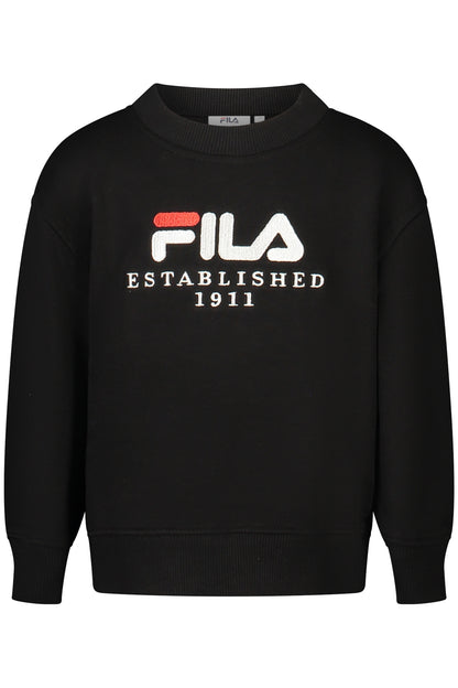 FILA FELPA SENZA ZIP BAMBINA NERO