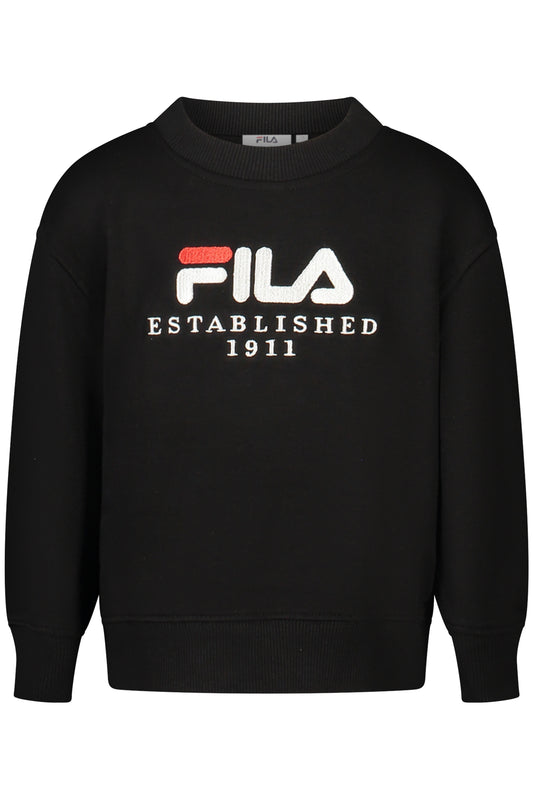FILA FELPA SENZA ZIP BAMBINA NERO