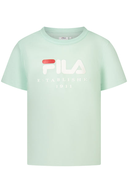 FILA T-SHIRT MANICHE CORTE BAMBINA VERDE