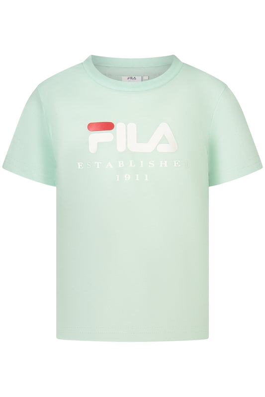 FILA T-SHIRT MANICHE CORTE BAMBINA VERDE