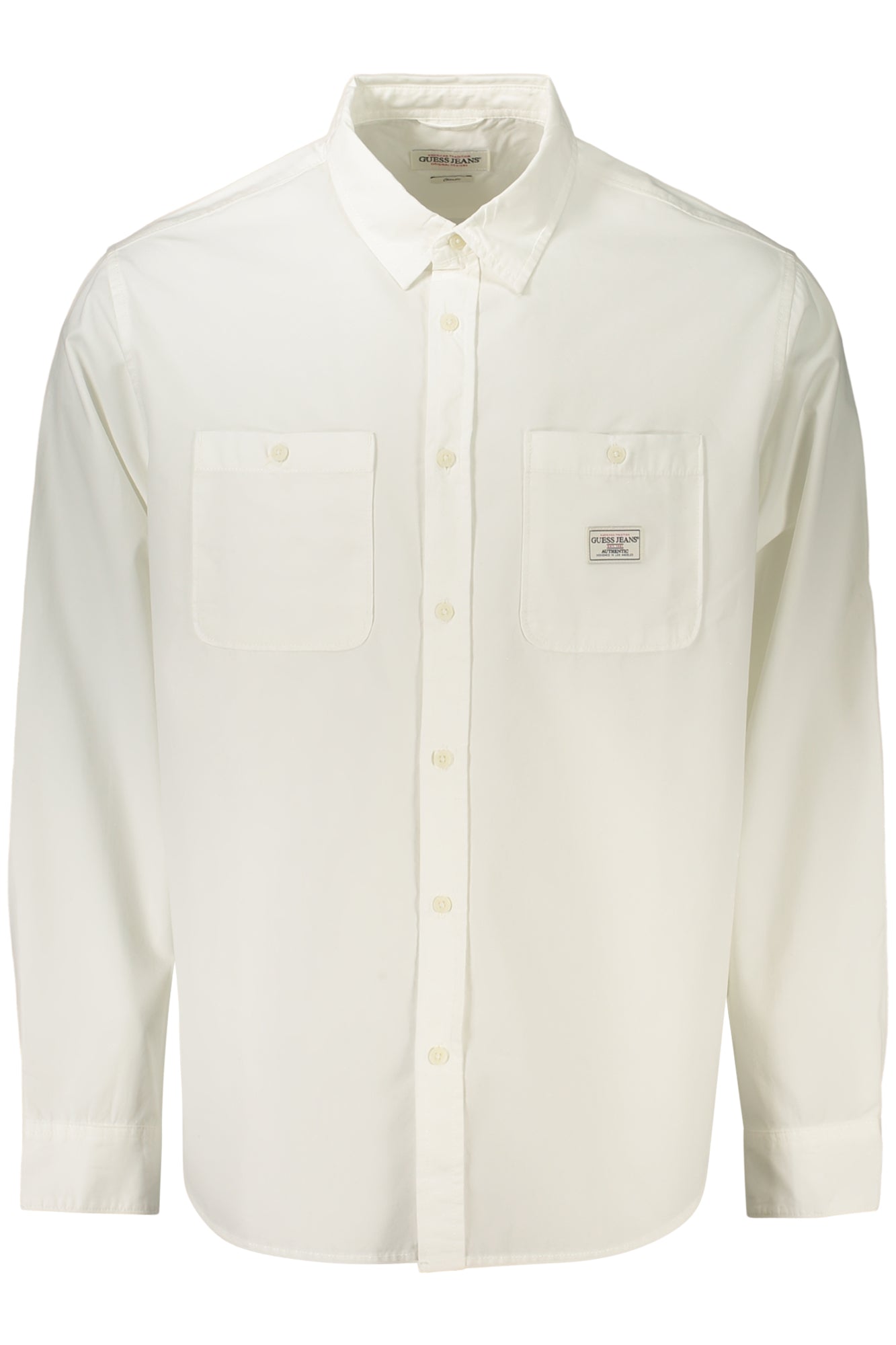 GUESS JEANS CAMICIA MANICHE LUNGHE UOMO BIANCO