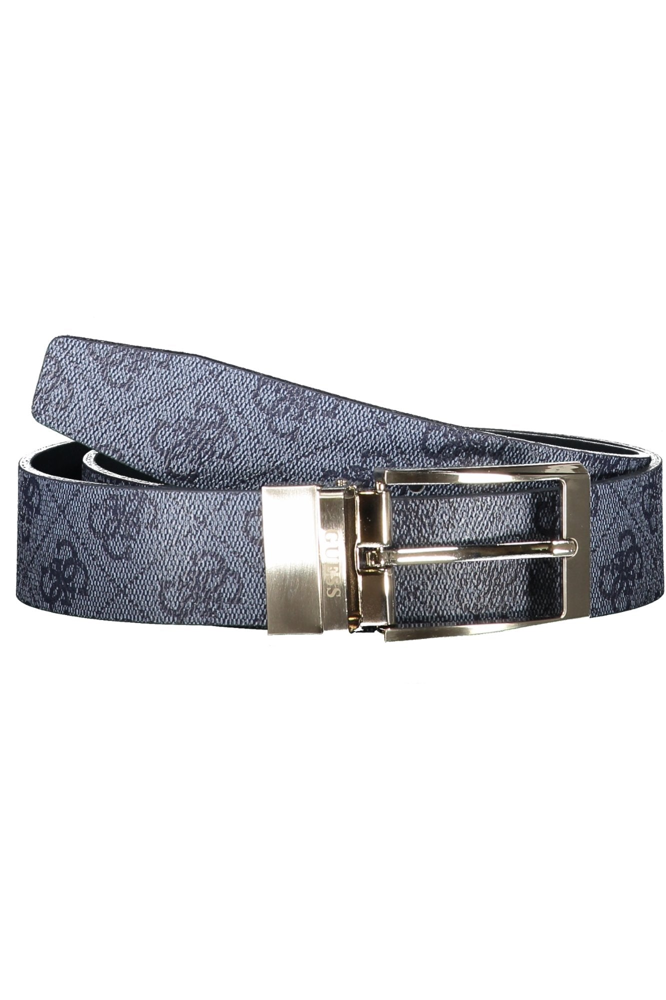 GUESS JEANS CINTURA IN PELLE UOMO BLU