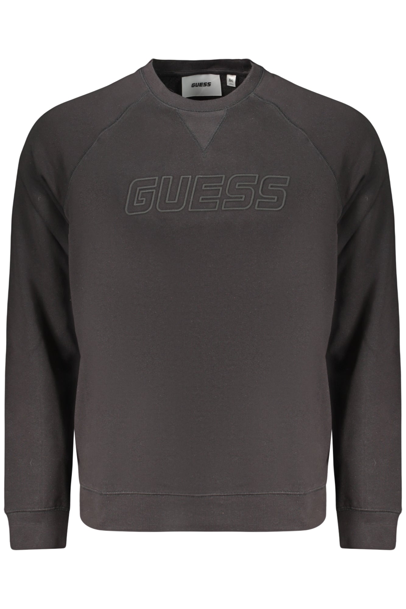 GUESS JEANS FELPA SENZA ZIP UOMO NERO