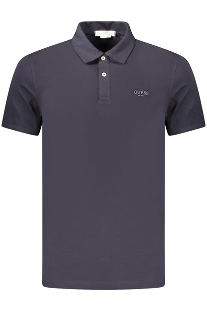GUESS JEANS POLO MANICHE CORTE UOMO BLU