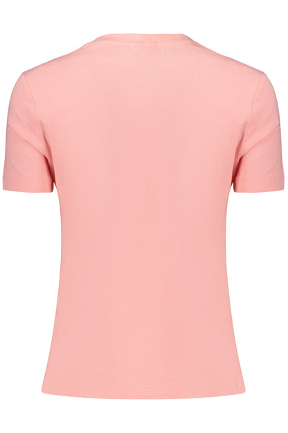 GUESS JEANS T-SHIRT MANICHE CORTE DONNA ROSA