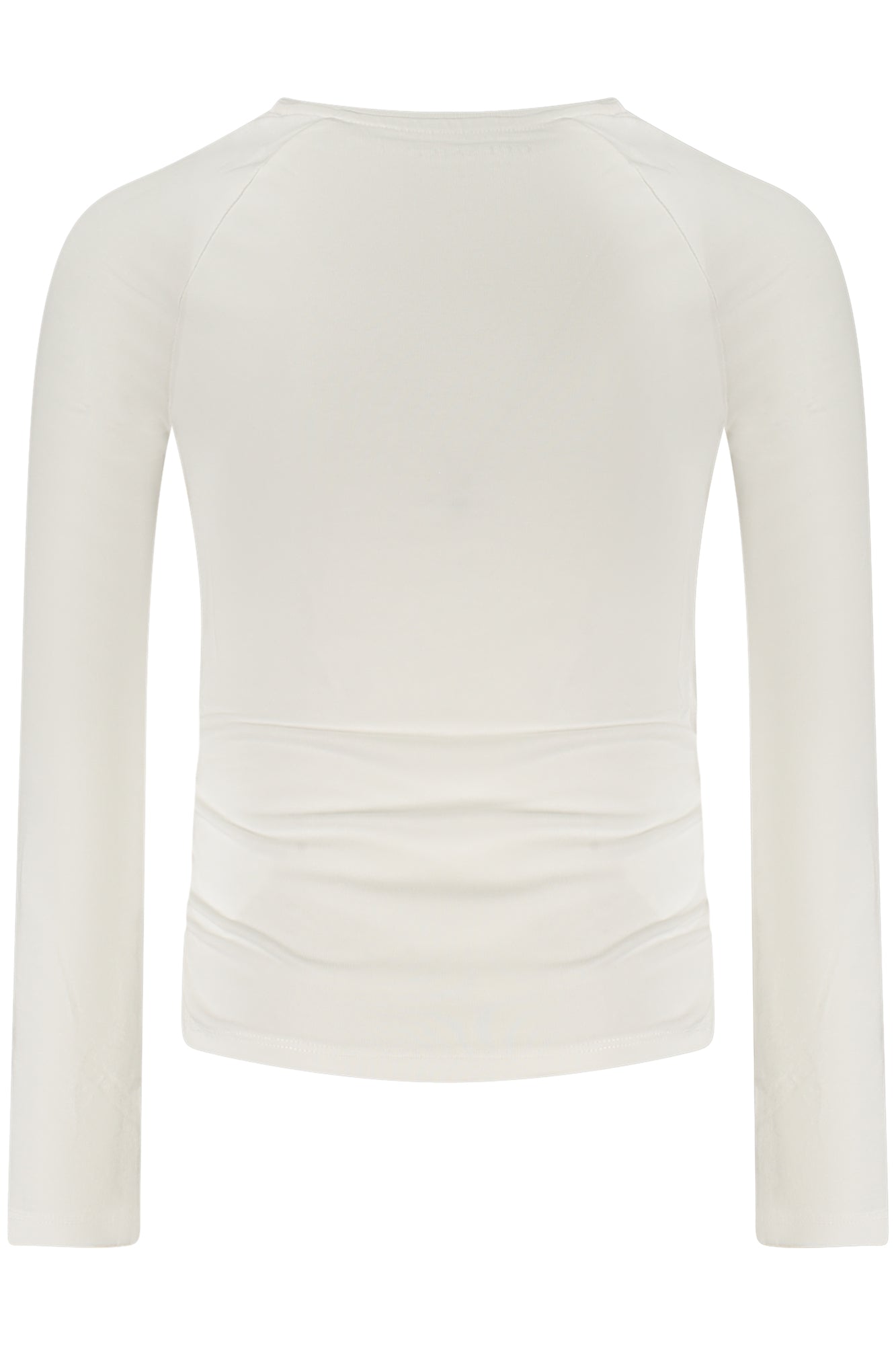 GUESS JEANS T-SHIRT MANICHE LUNGHE BAMBINA BIANCO