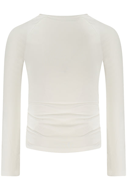 GUESS JEANS T-SHIRT MANICHE LUNGHE BAMBINA BIANCO