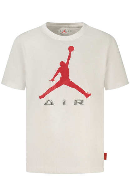 JORDAN T-SHIRT MANICHE CORTE BAMBINO BIANCO