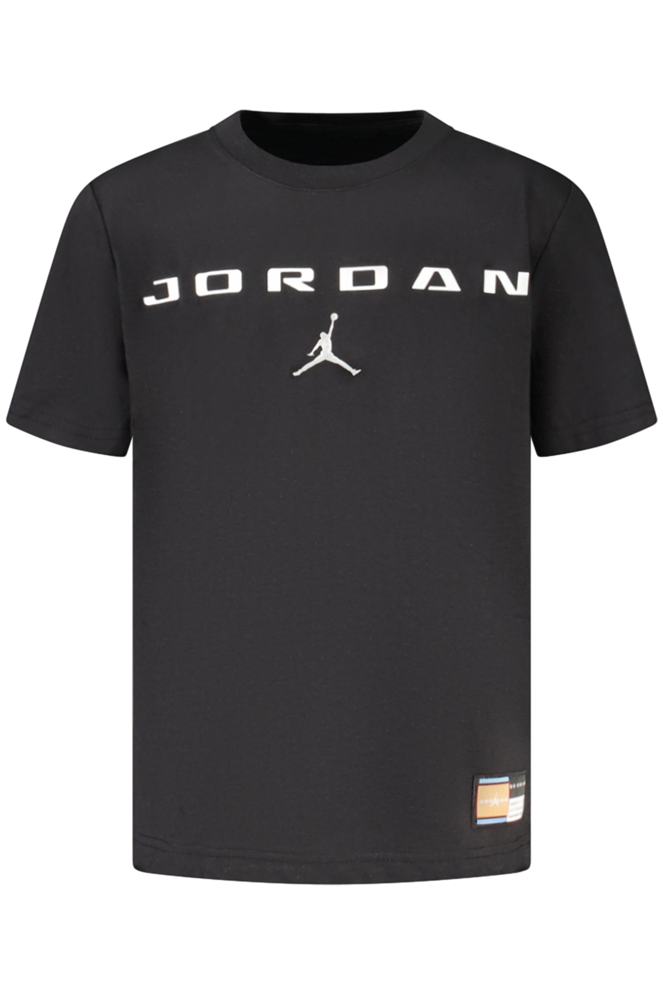 JORDAN T-SHIRT MANICHE CORTE BAMBINO NERO