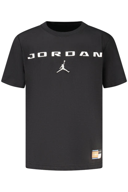 JORDAN T-SHIRT MANICHE CORTE BAMBINO NERO