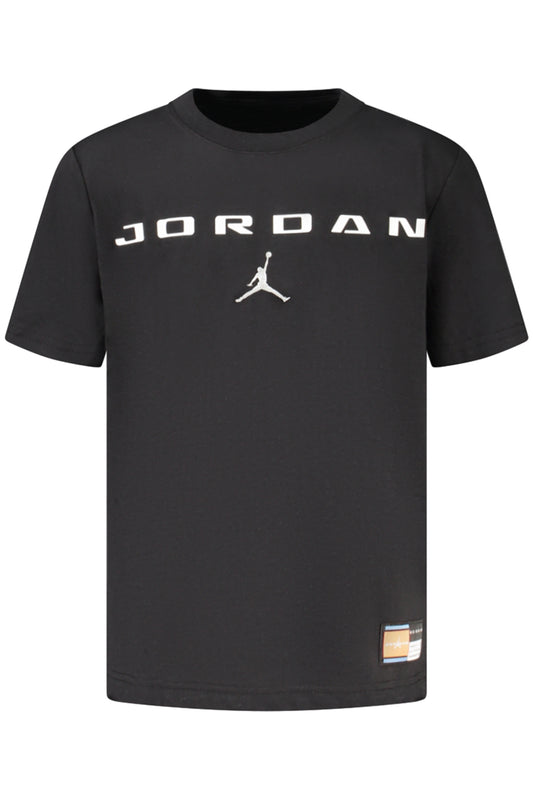 JORDAN T-SHIRT MANICHE CORTE BAMBINO NERO
