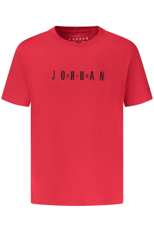 JORDAN T-SHIRT MANICHE CORTE BAMBINO ROSSO