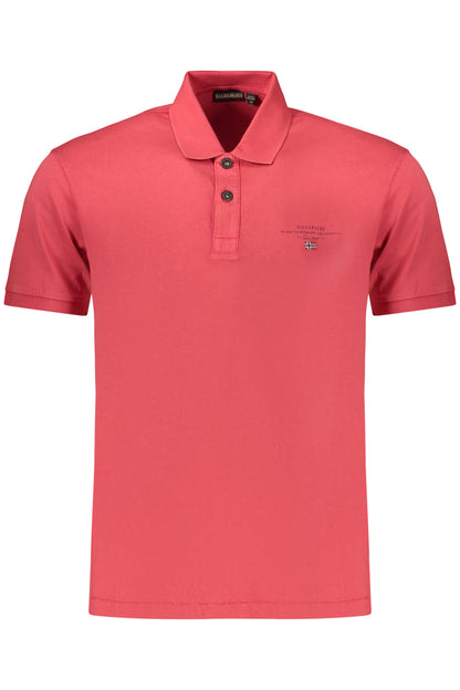 NAPAPIJRI POLO MANICHE CORTE UOMO ROSSO