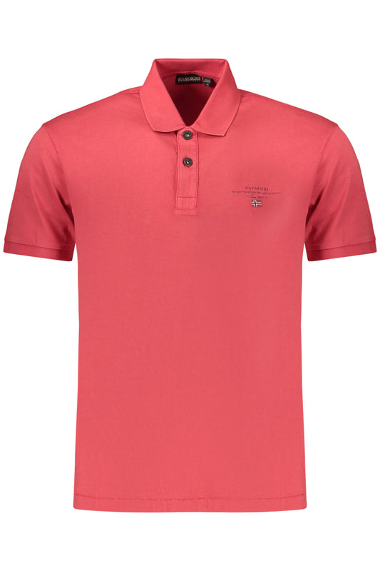 NAPAPIJRI POLO MANICHE CORTE UOMO ROSSO