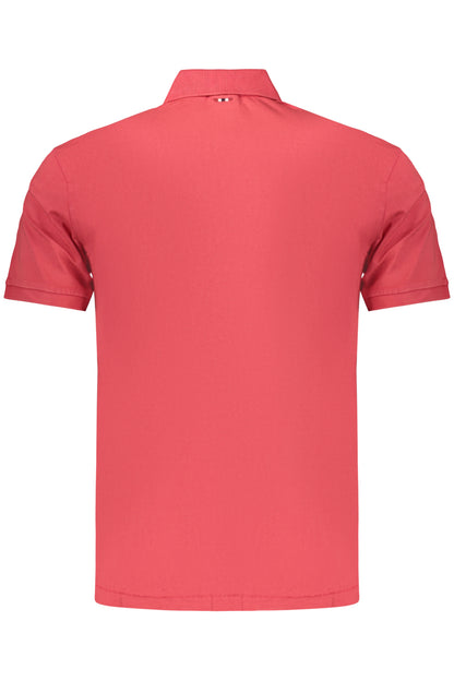 NAPAPIJRI POLO MANICHE CORTE UOMO ROSSO