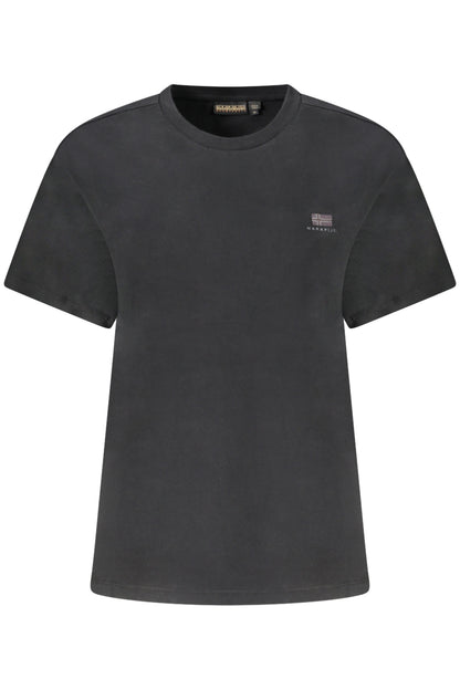 NAPAPIJRI T-SHIRT MANICHE CORTE DONNA NERO